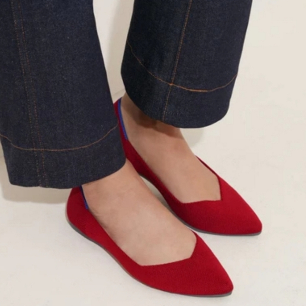 Like New Rothy's The Point Chili Red 7.5 - Picture 9 of 9